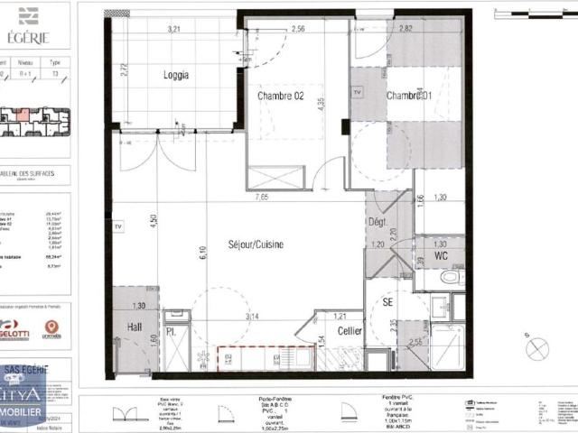 Location Appartement 3 pièces 68m² BEZIERS 34500