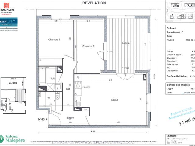 Location appartement 3 pièces TOULOUSE 66m² à 835.02€/mois CDC Habitat