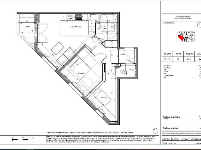 Location appartement 3 pièces Champs sur Marne 77