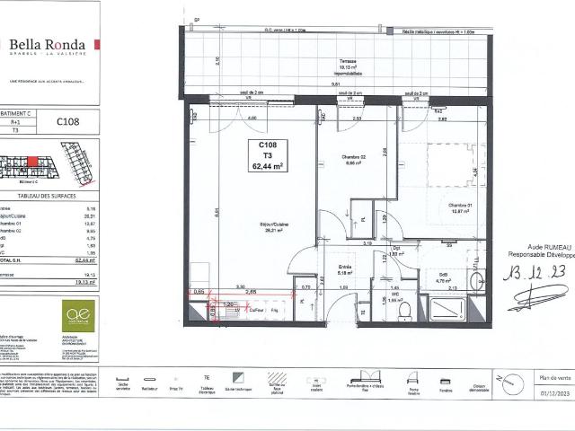 Location appartement 3 pièces GRABELS 62m² à 898.68€/mois CDC Habitat
