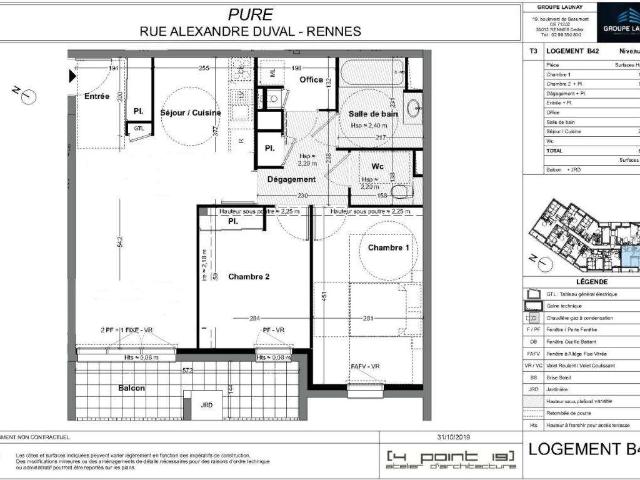 Location appartement 3 pièces Rennes 35