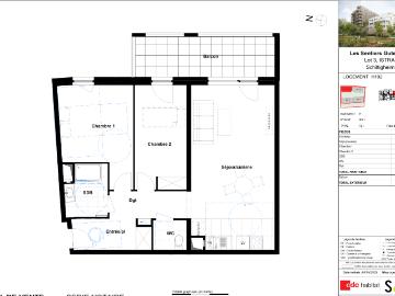 Location appartement 3 pièces SCHILTIGHEIM 68m² à 890.96€/mois CDC Habitat