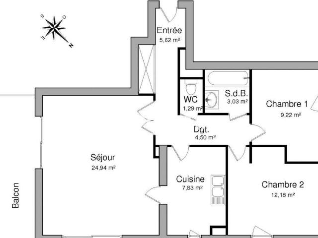 Location appartement 3 pièces Saint Avé 56