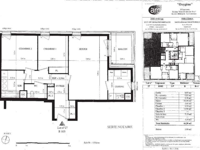 Location appartement 3 pièces Saint Jacques de la Lande 35