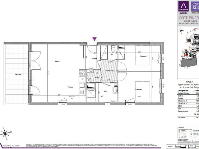 Location appartement 3 pièces SIX FOURS LES PLAGES 66m² à 976.45€/mois CDC Habitat