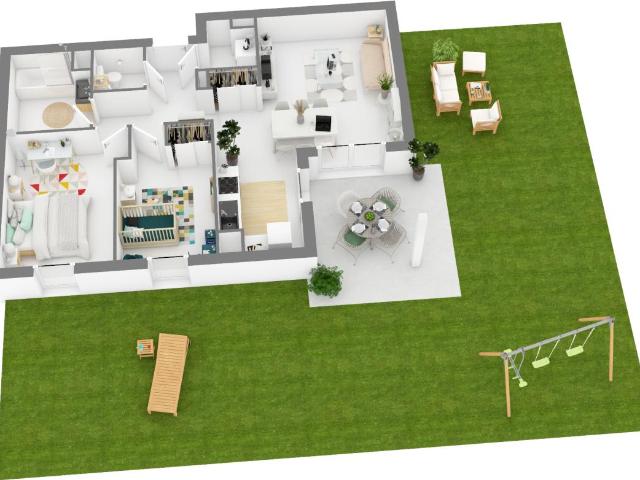 Location appartement 3 pièces ST PAUL LES DAX 66m² à 807.74€/mois CDC Habitat