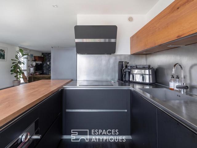 Location Appartement T3 de 84 m² avec terrasse de 60 m² paysagée, box et place parking à NANTES 84 m2 Espaces Atypiques Nantes