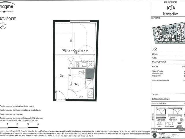 location Appartement T1 DE 27.05m² À MONTPELLIER