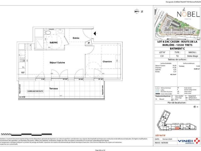 location Appartement T2 DE 40.13m² À TRETS