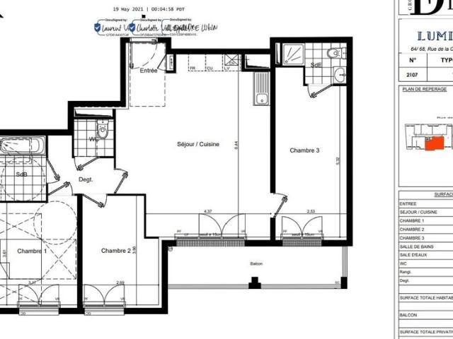 location Appartement T4 DE 77.64m² À MEAUX