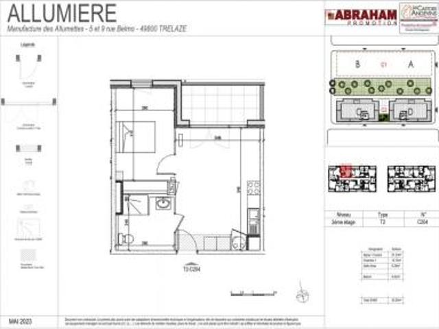 location appartement trelaze 2 pièces 40 m2 maine et loire 49800 615 € / mois