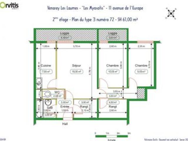 location appartement venarey les laumes 3 pièces 61 m2 cote d'or 21150 492 € / mois
