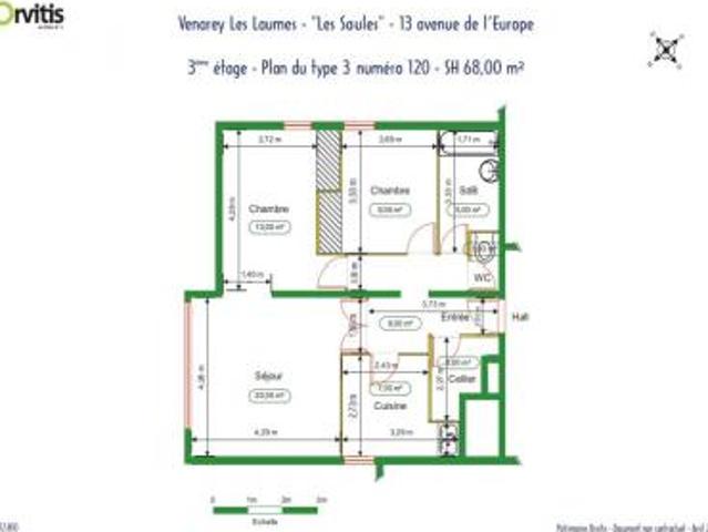 location appartement venarey les laumes 3 pièces 68 m2 cote d'or 21150 363 € / mois