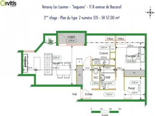 location appartement venarey les laumes 2 pièces 57 m2 cote d'or 21150 432 € / mois