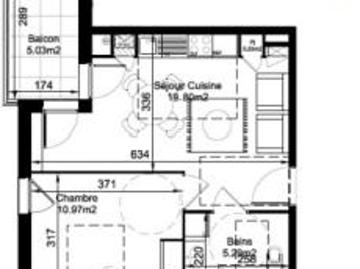 location appartement vernaison 2 pièces 37 m2 rhone 69390 631 € / mois