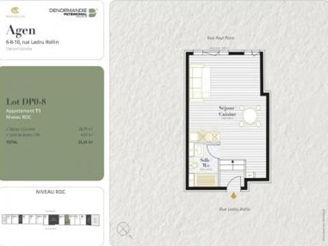 location appartement agen 1 pièce 33 m2 lot et garonne 47000 395 € / mois