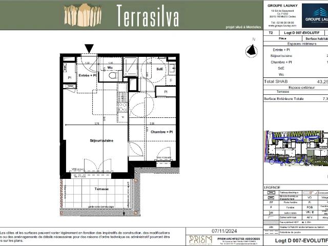 Location Appartement Allée de la Cosnille, Mordelles