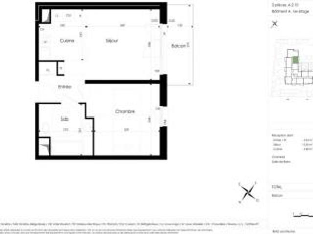 location appartement amiens 2 pièces 39 m2 somme 80000 594 € / mois