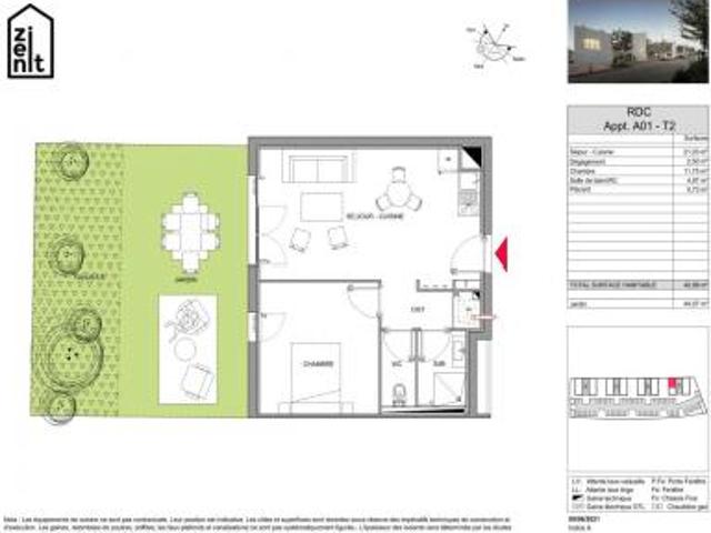 location appartement amiens 2 pièces 40 m2 somme 80000 559 € / mois