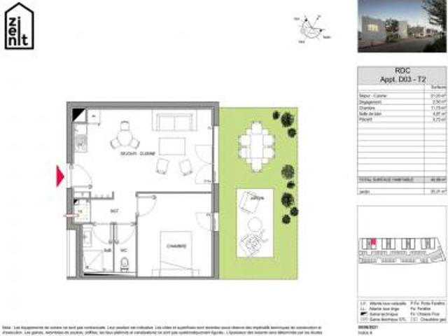 location appartement amiens 2 pièces 40 m2 somme 80000 577 € / mois