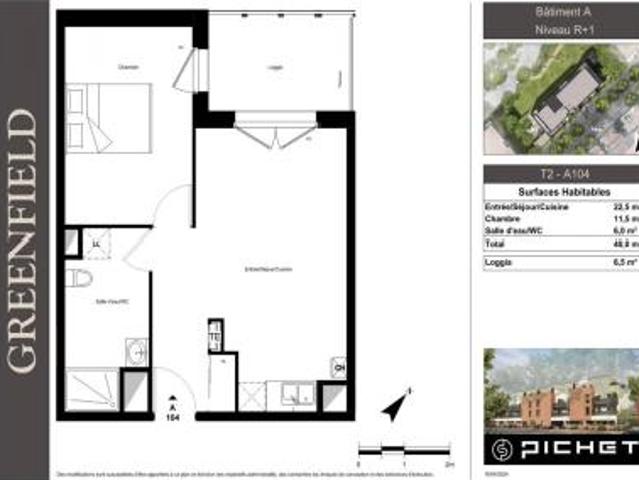 location appartement armentieres 2 pièces 40 m2 nord 59280 615 € / mois