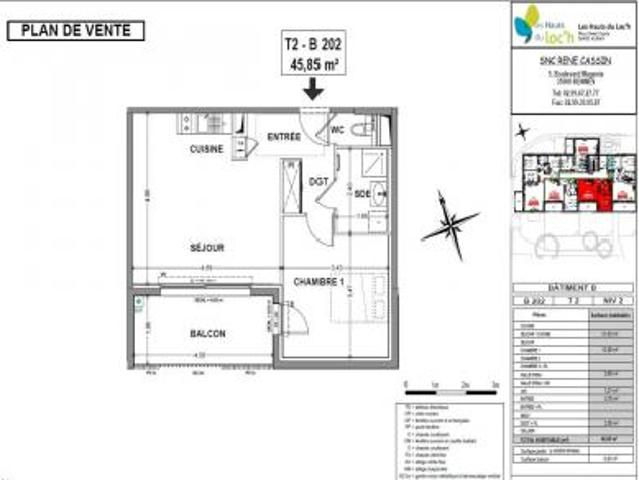 location appartement auray 2 pièces 46 m2 morbihan 56400 539 € / mois