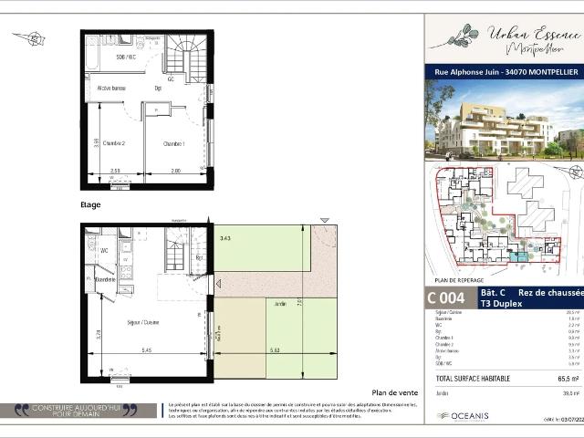 Location Appartement Avenue Alphonse Juin, Montpellier