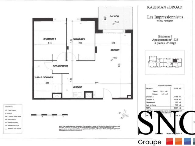 Location Appartement Avenue d'Argelès sur Mer, Perpignan