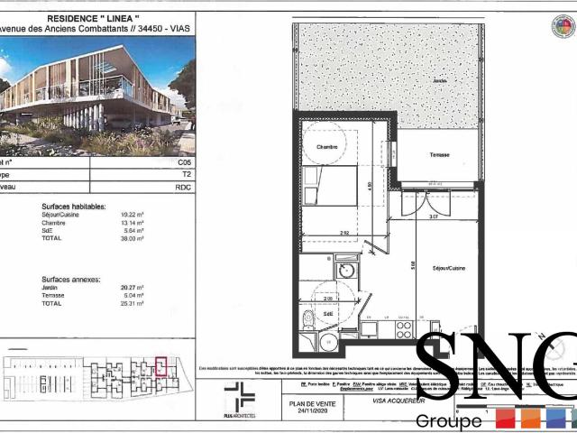Location Appartement Avenue des Anciens Combattants, Vias
