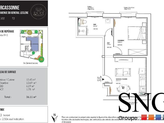 Location Appartement Avenue du Général Leclerc, Carcassonne