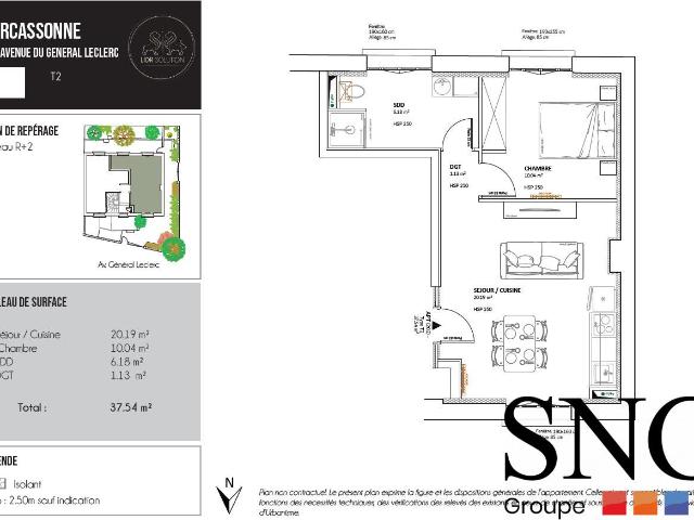Location Appartement Avenue du Général Leclerc, Carcassonne