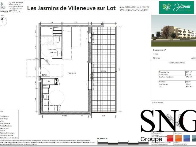 Location Appartement Avenue du Maréchal Leclerc, Villeneuve sur Lot