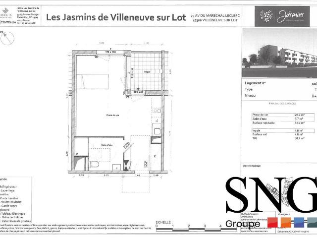 Location Appartement Avenue du Maréchal Leclerc, Villeneuve sur Lot
