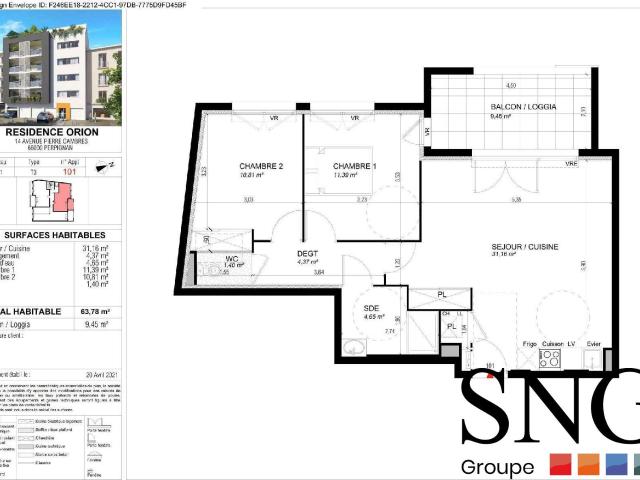 Location Appartement Avenue Pierre Cambres, Perpignan