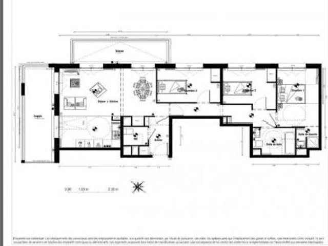 location appartement bordeaux 4 pièces 87 m2 gironde 33000 1414 € / mois