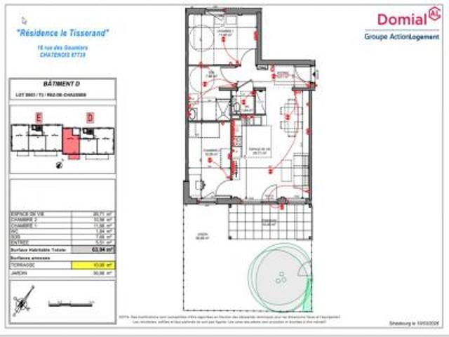 location appartement chatenois 3 pièces 63 m2 bas rhin 67730 744 € / mois