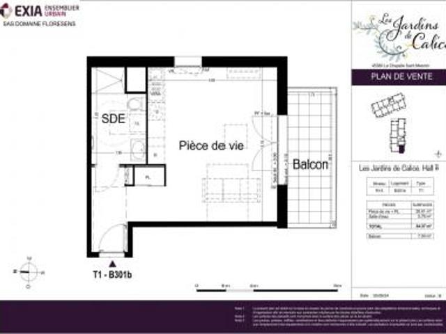 location appartement chaingy la chapelle saint mesmin 1 pièce 34 m2 loiret 45380 560 € / mois