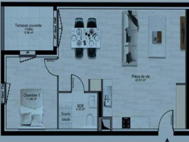location appartement clouange 2 pièces 58 m2 moselle 57120 900 € / mois