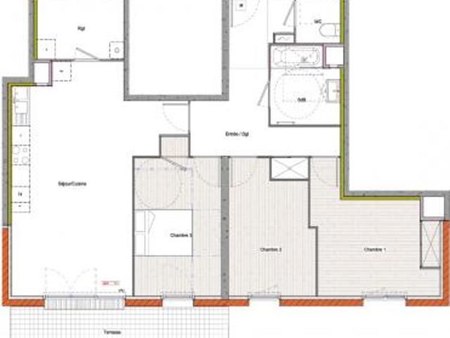 location appartement creusot 4 pièces 89 m2 saone et loire 71200 625 € / mois
