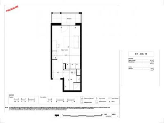 location appartement dijon 1 pièce 24 m2 cote d'or 21000 462 € / mois