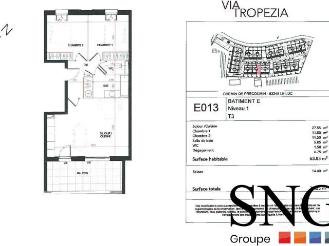 Location Appartement Draille de Litou, Le Luc
