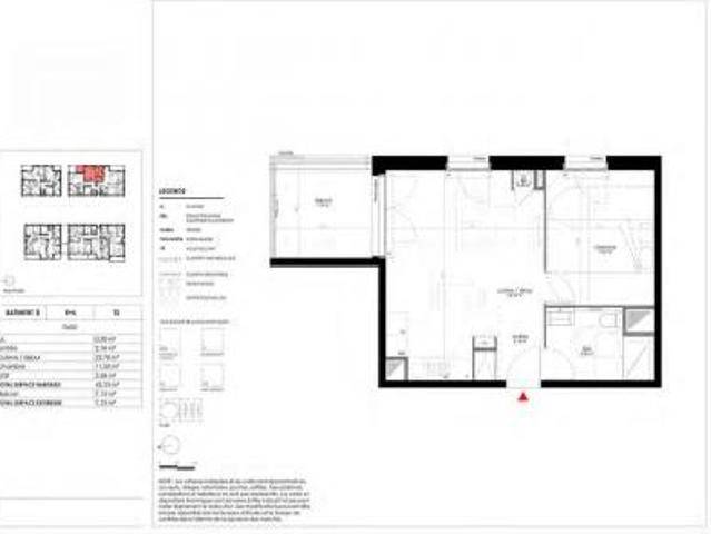 location appartement echirolles 2 pièces 42 m2 isere 38130 645 € / mois