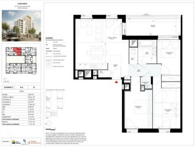 location appartement echirolles 4 pièces 72 m2 isere 38130 682 € / mois