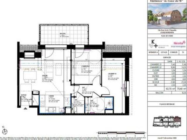 location appartement ebersheim 3 pièces 63 m2 bas rhin 67600 644 € / mois