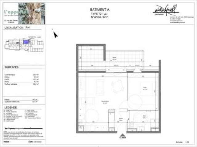 location appartement eybens 2 pièces 48 m2 isere 38320 633 € / mois