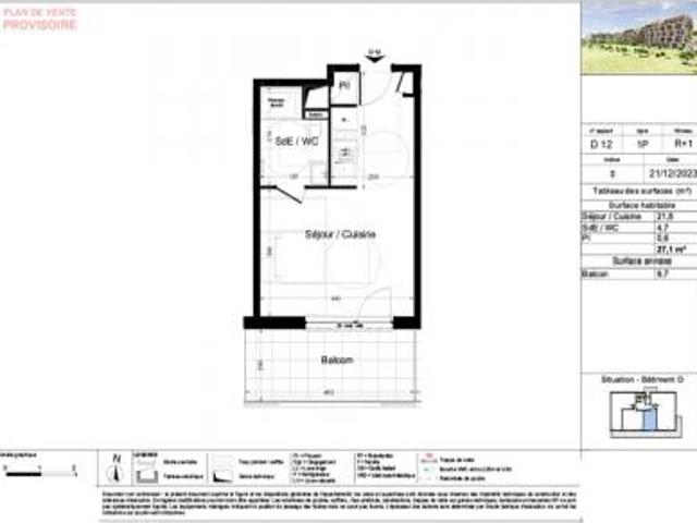 location appartement haguenau 1 pièce 27 m2 bas rhin 67500 415 € / mois