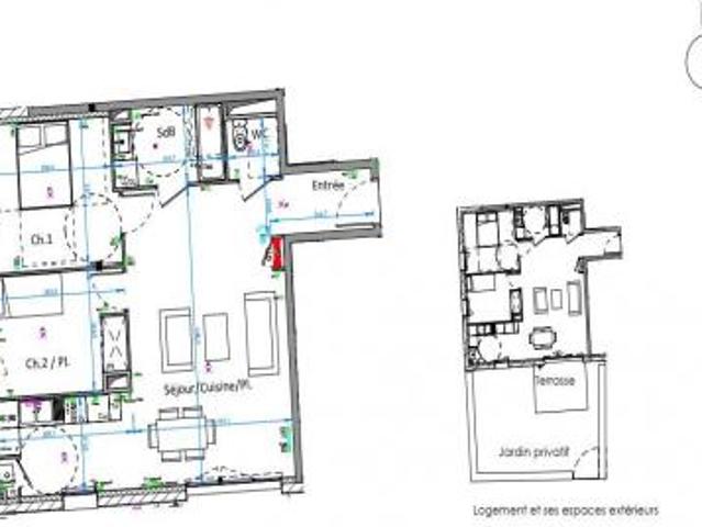 location appartement havre 3 pièces 64 m2 seine maritime 76600 778 € / mois