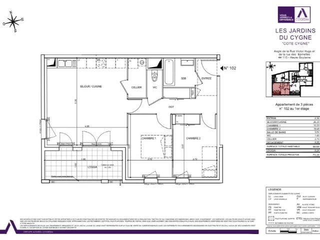 Location Appartement Impasse Jean Baptiste Corot, Haute Goulaine