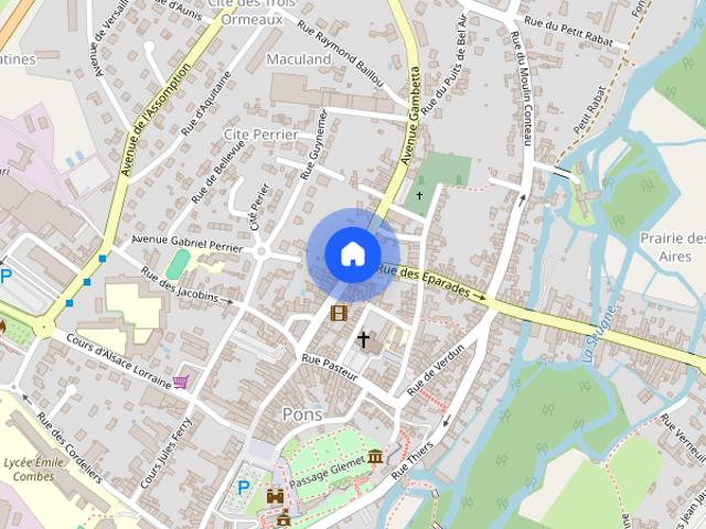 Location appartement Jonzac: 370 € AJP Immobilier Pons