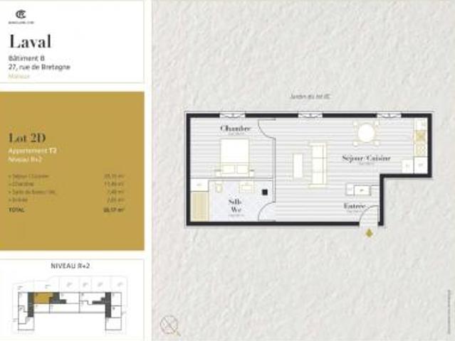 location appartement laval 2 pièces 50 m2 mayenne 53000 519 € / mois